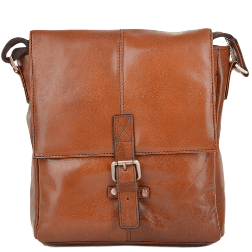 Small Real Leather Flight Side Bag: Murphy Chestnut NA - Ashwood Handbags - Modalova