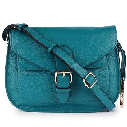 Stile Fiorentino' Real Leather Crossbody Bag: 62879 Deep Lake NA - Ashwood Handbags - Modalova