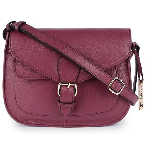 Apos;Stile Fiorentino&apos; Real Leather Crossbody Bag: 62879 Wine NA - Ashwood Handbags - Modalova