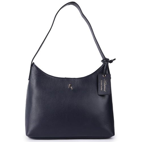 Splendore di Milano' Real Leather Hobo Shoulder Bag: 64203 Navy Blue NA - Ashwood Handbags - Modalova