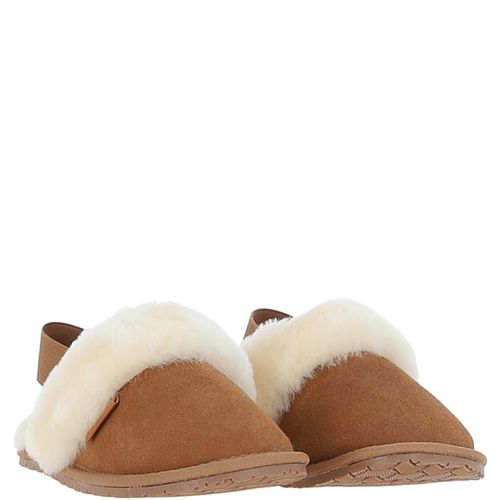 Apos;Aussie&apos; Real Sheepskin Wool Mule Slippers: Elena Tan 3/4 - Ashwood Handbags - Modalova