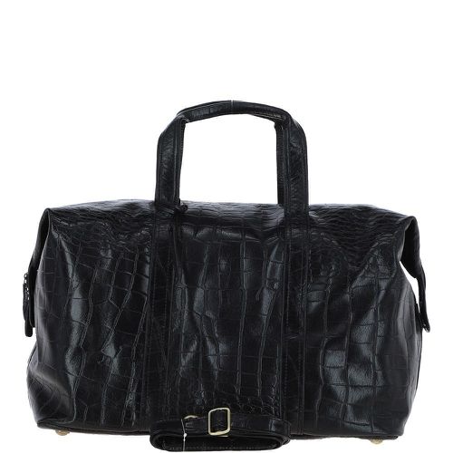 Apos;Viaggiatore&apos; Large Travel Weekend Holdall: Paddington Black/croc NA - Ashwood Handbags - Modalova