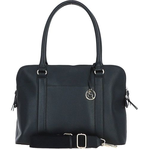 Apos;Cuore di Cuoio&apos; 3 Section Large Leather Handbag: X-39 Black - Ashwood Handbags - Modalova