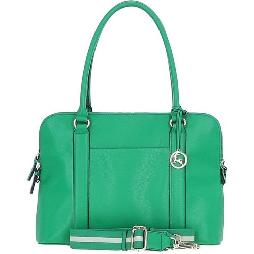 Apos;Cuore di Cuoio&apos; 3 Section Large Leather Handbag: X-39 Green NA - Ashwood Handbags - Modalova