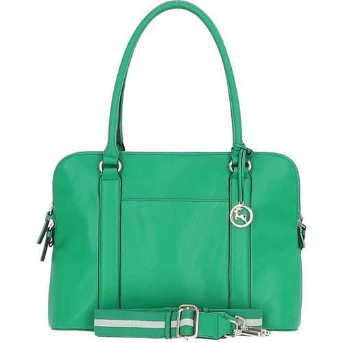 Cuore di Cuoio' 3 Section Large Leather Handbag: X-39 Green NA - Ashwood Handbags - Modalova