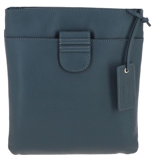 Womens Small Zip Top Leather Cross Body Bag: TAB Blue NA - Ashwood Handbags - Modalova