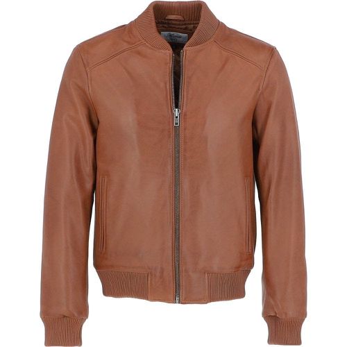 Apos;Diego&apos; Mens Leather Bomber Jacket: 2436 Tan Size 2XL - Ashwood Handbags - Modalova