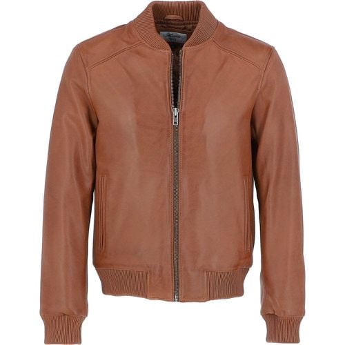 Apos;Diego&apos; Mens Leather Bomber Jacket: 2436 Tan Size S - Ashwood Handbags - Modalova