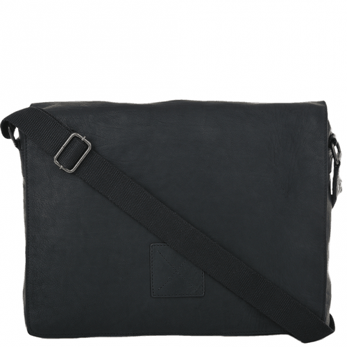 Five Pocket Carry All Leather Messenger Bag Pedro Black/ant NA - Ashwood Handbags - Modalova