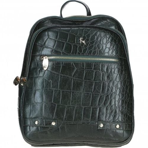 Apos;Camilla&apos; Real Leather Backpack: 52235 Green/croc NA - Ashwood Handbags - Modalova