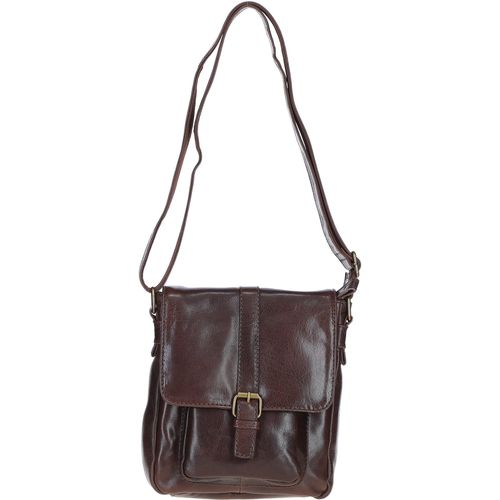 Elegant Leather Messenger Bag with Adjustable Strap: TL-003 Brown NA - Ashwood Handbags - Modalova