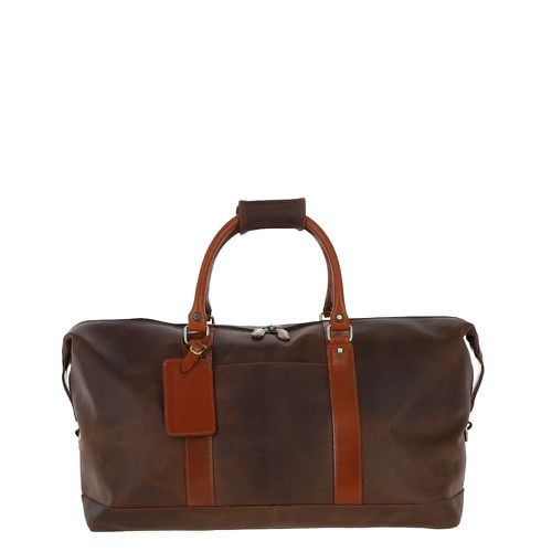 Fenland Leather Weekend Holdall: FEN 786 Brown/tan NA - Ashwood Handbags - Modalova