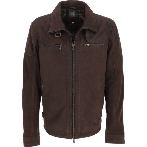 Fenland Mens Nubuck Leather Jacket: Holt Brown XL - Ashwood Handbags - Modalova