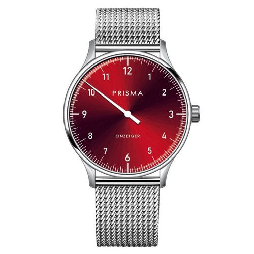 Prisma Design 'Einzeiger' Einzeigeruhr Rot 40mm - outletuhren.com - Modalova