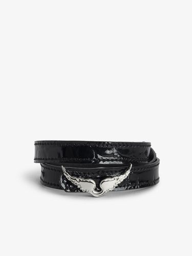 Bracelet Rock 100% Cuir Black - Zadig&Voltaire - Modalova