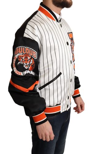 Multicolor Bomber King Logo #dgmillennials Jacket Polyester Clothing - Men - Dolce & Gabbana - Modalova