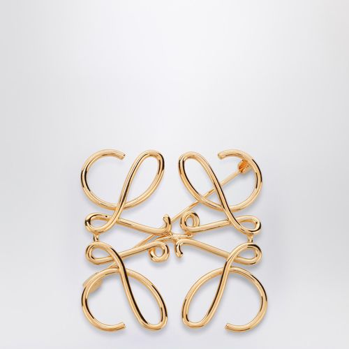 Anagram brooch in gold metal - Loewe - Modalova