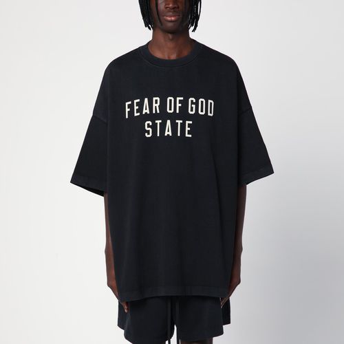 Schwarzes T-Shirt mit Logo - Fear of God Essentials - Modalova