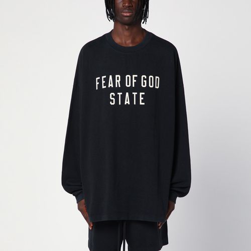 Black T-Shirt with logo - Fear of God Essentials - Modalova