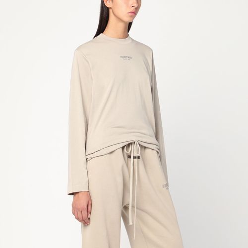 Greige cotton-blend top - Fear of God Essentials - Modalova