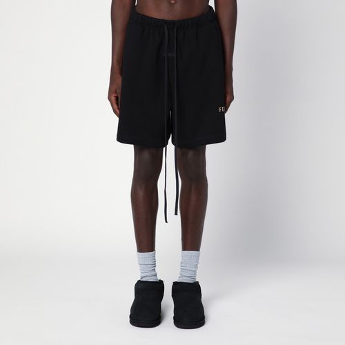 Schwarze Shorts mit Logo - Fear of God Essentials - Modalova