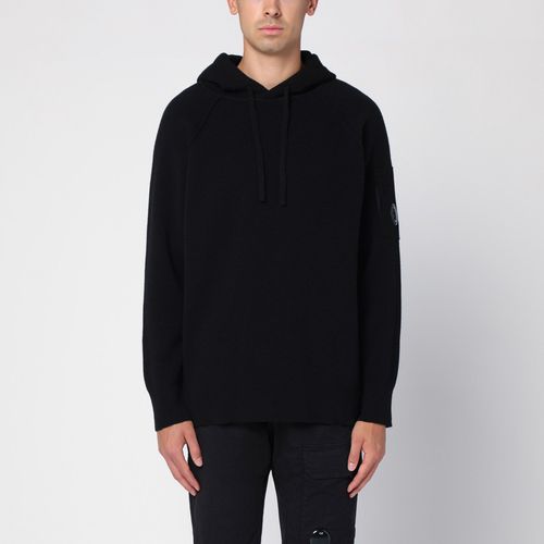 Black wool-blend hoodie - C.P. Company - Modalova