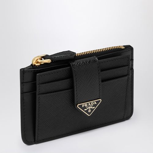 Saffiano and smooth leather card case - Prada - Modalova