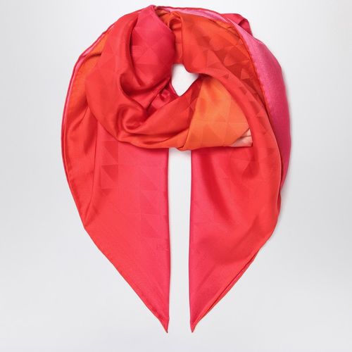 Foulard fucsia stampato in twill - Prada - Modalova