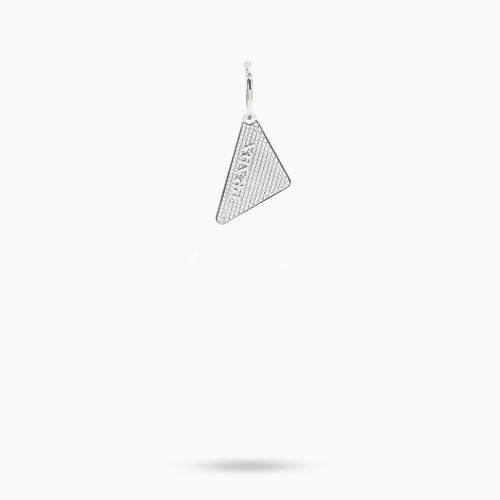 Crystal Holiday triangle logo left earring - Prada - Modalova