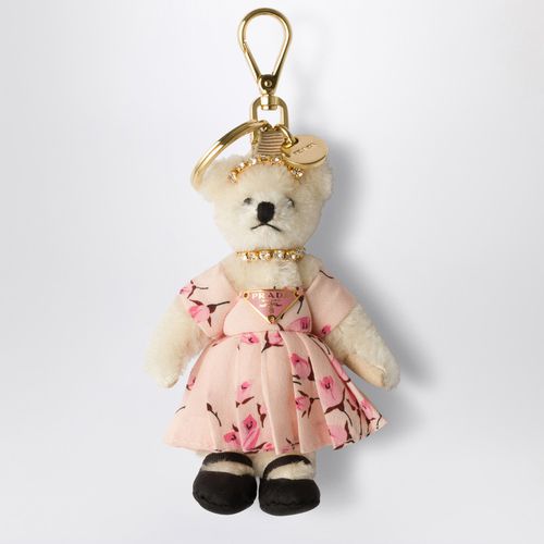 Ciondolo da borsa Teddy bianco - Prada - Modalova