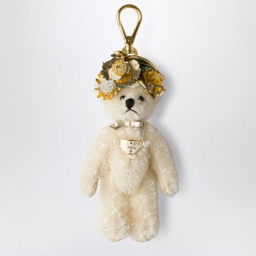 White Teddy bag pendant - Prada - Modalova