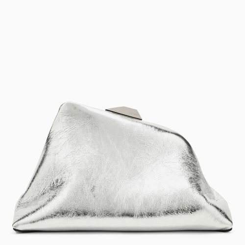 Day Off silver leather clutch bag - The Attico - Modalova