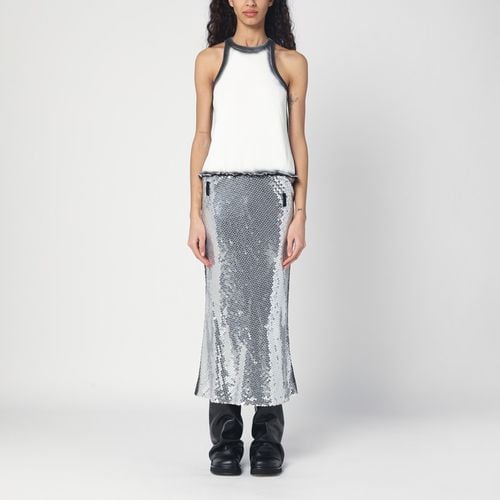 Midi-Kleid in /Silber mit Pailletten - The Attico - Modalova