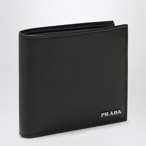 Blaue Saffiano-Geldbörse mit Logo - Prada - Modalova