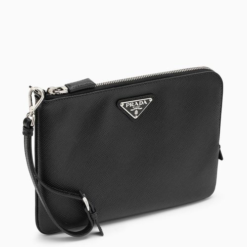 Pouch piccola nera in Saffiano - Prada - Modalova