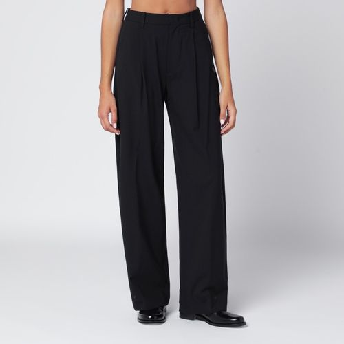 Pantalone nero in misto lana - Moncler X Edward Enninful - Modalova