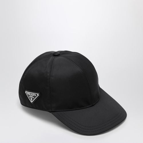 Black nylon baseball cap - Prada - Modalova