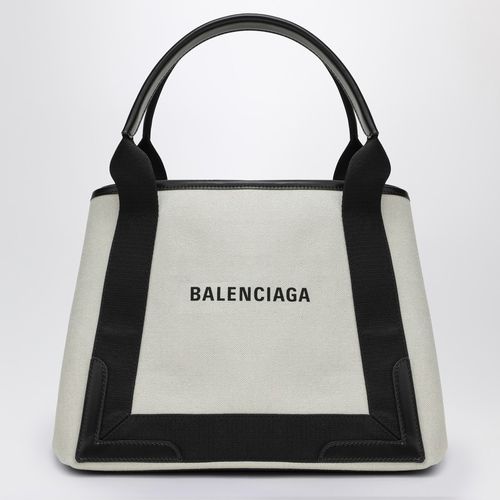 Borsa Cabas piccola crema in tela di cotone - Balenciaga - Modalova