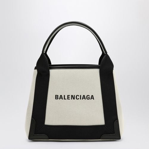 Navy XS /black canvas and leather Cabas bag - Balenciaga - Modalova