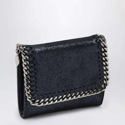 Kleines tintenfarbenes Continental Portemonnaie Falabella - Stella McCartney - Modalova