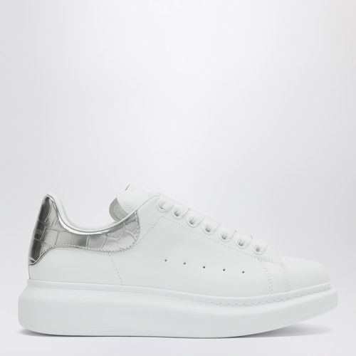 Sneaker Oversize bianca/argento croco - Alexander McQueen - Modalova