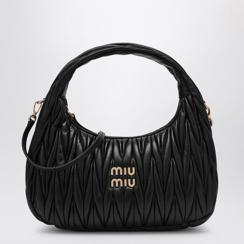 Miu Wander black matelassé bag - Miu Miu - Modalova