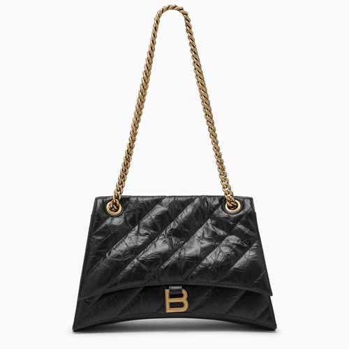 Borsa Crush media con catena nera trapuntata - Balenciaga - Modalova