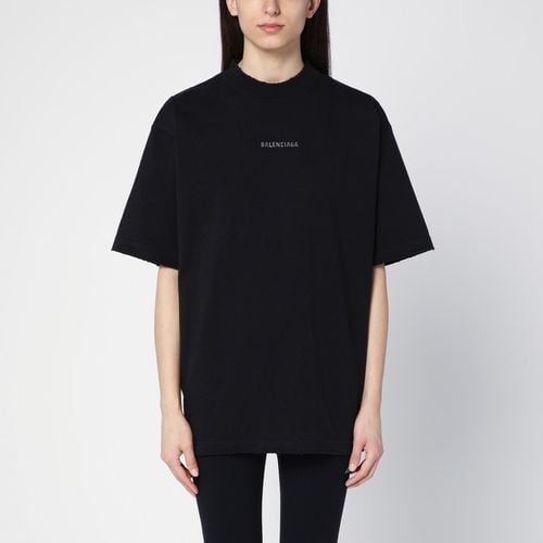 T-Shirt Back aus Jersey - Balenciaga - Modalova