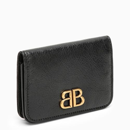 Monaco leather card case with logo - Balenciaga - Modalova