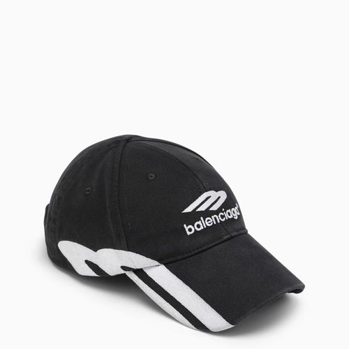 Cappello da baseball slavato con logo - Balenciaga - Modalova