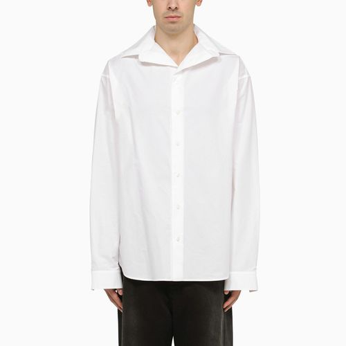 Camicia Kick collar oversize bianca - Balenciaga - Modalova