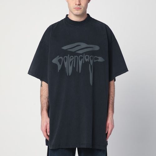 Ausgewaschenes Oversize-T-Shirt 3B Liquified - Balenciaga - Modalova