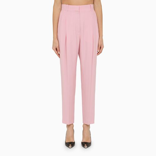 Pantalone regolare con pincess rosa - Alexander McQueen - Modalova