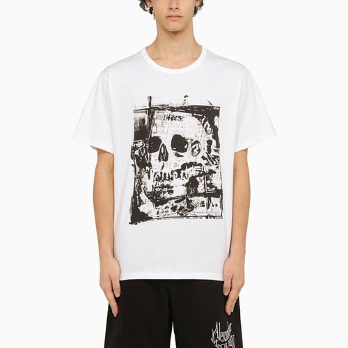 Kurzärmeliges T-Shirt mit Rundhalsausschnitt - Alexander McQueen - Modalova